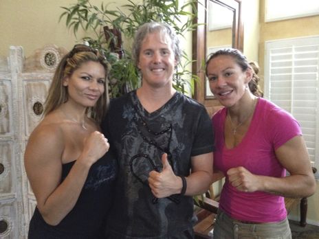 Dr. Fitzgerald with Kim Couture & Chris "Cyborg" Santos